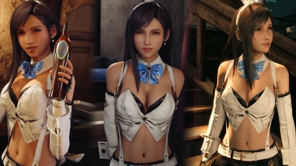 3D區(qū)的扛把子蒂法，終于如愿以償換上了兔女郎